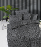 Riposo RENFORCE medvilnės patalynės komplektas TOKYO Juodas 200x220 cm