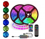 LED juosta 15 m su maitinimo &scaron;altiniu ir nuotolinio valdymo pulteliu Happy people
