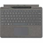 Microsoft Surface Pro 8/9/X 13" dėklas su klaviatūra ir ra&scaron;ikliu, vokiečių k. (QWERTZ) i&scaron;dėstymas, platinos spalvos