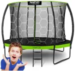 12 pėdų trampolinas 374 cm su vidiniu tinklu, lauko apvalus trampolinas, sodo trampolinas vaikams, trampolinas su apsauginiu tinklu, didelis trampolinas