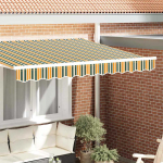 Markizės apdailė Žalia ir geltona 280 x 20 cm Drobė