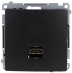 Kontakt Simon BMGHDMI.01/49 Simon Basic Vienas HDMI lizdas (modulis) juodas BMGHDMI.01/49