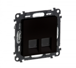 Legrand 756361 lizdas VALENA LIFE 2 x RJ45 kat. 5e utp juodas 756361