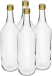 Stiklinis buteliai su kam&scaron;čiu Browin 1L/4vnt.