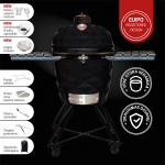 Kamado Club KAMADOCLUB PRO 2 PREMIUM+ KEPSNINĖ, JUODA