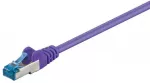 Goobay CAT 6A tinklo kabelis, S/FTP (PiMF), 0,25 m, violetinis, 0,25 m, Cat6a, S/FTP (S-STP), RJ-45, RJ-45, violetinis