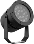 36W LED lauko &scaron;viestuvas - prožektorius FLOODLIGHT ROUND, juodas, 4000K, 45&deg;, IP66