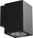 Sieninis &scaron;viestuvas 6W LED sieninis fasado &scaron;viestuvas SPOT SQUARE, juodas, 3000K, 40&deg;, IP65