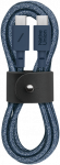 Native Union kabelis su dirželiu (USB-C - USB-C) 1,2 m, tamsiai mėlynas
