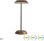 2W LED įkraunamas stalo &scaron;viestuvas CALIFORNIA, rudas, 3000/4500/6000K, dimeriuojamas, 4350501