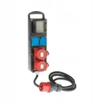 Elektro-Plast Pramoninis skirstytuvas RS-P gumuotas 2x2P+Į, 2x32A 5P, su OnPd laidu ir 32A 5P ki&scaron;tuku su RCD apsauga 7012-10