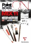 Clairefontaine Paint on blok Mix 11 (visi 11 skirtingų paint on popierių) 27 lapai i&scaron; viso &ndash; A3 dydžio &ndash; 250 gramų popierius