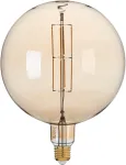 8W LED dekoratyvinė lemputė, gintaro sp., E27, 2500K