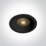 20W LED įleidžiamas &scaron;viestuvas su filtru nuo akinimo, juodas, 3000/3500/4000K, 10120DH/B/V