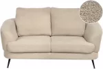 Beliani 2 vietų sofa KJAER Boucle &scaron;viesiai smėlio spalvos