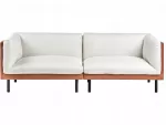 Beliani 3 vietų sofa VORGOD, kreminė