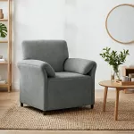 1 vietos sofa Tamsiai pilka 88 x 83 x 95 cm Aksomas
