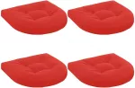 4 dalių sėdynės pagalvėlės 4 vnt. 100% poliesteris Raudona