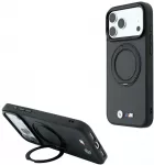 Dėklas BMW Kevlar Ring Stand 360 MagSafe do iPhone 18 Pro Max / 17 Pro Max antracito