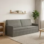 3 vietų sofa &Scaron;viesiai pilka 220 x 81 x 82 cm Kordūrinis audinys