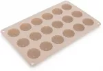 Silikoninė kepimo forma 18 mini keksiukų, smėlio spalvos, 27,5 &times; 17 &times; 1 cm