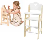 Viga Toys Lėlių maitinimo kėdutė VIGA, iki 38 cm