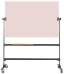 Bi Silque Stiklinė lenta, Bi-Office Stavo, dviem pusėms, rausva, PxI 150 x 100 cm