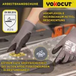 Darbo pir&scaron;tinės mechanikams, elektrikams, surinkimo pir&scaron;tinės, dirbtuvėms, sodo pir&scaron;tinės, automobilių pir&scaron;tinės, su neslystančia ir jutiklinio ekrano funkcija, 6 poros nitrilinių apsauginių pir&scaron;tinių vyrams (dydis 9/l)