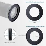 37 mm į 67 mm objektyvo adapterio žiedas, step up žiedo filtro adapteris, suderinamas su visais 37 mm objektyvais su 67 mm uv nd cpl filtru + 1 x objektyvo valymo &scaron;luostė