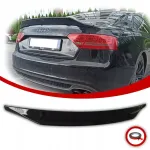 Audi A5 8t coupe spoilerio lūpa, spoileris, priedas 2007-2016, juodas blizgesys