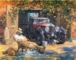 Abeuty sienų dekoras sunkvežimis ūkininko automobilių stovėjimo aik&scaron;telė tapyba pagal skaičius "pasidaryk pats" aliejinis paveikslas ant drobės, 40 x 50 cm