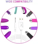 Bicmice Usb įkrovimo laidas 2.5mm Dc, 2 vnt.