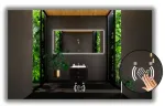 Led veidrodis 95x65 su sensoriniu bekontakčiu jungikliu, atsparus vandeniui Ip65