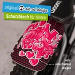 Riesel Design - Dirt: Fink purvasaugis vaiki&scaron;kam dviračiui / apsauga nuo purslų vaiki&scaron;kam dviračiui arba kalnų dviračiui / purvasaugis berniukams ir mergaitėms - montavimas be įrankių ant balnelio