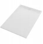 Du&scaron;o padėklas Gamma Alma stačiakampis 120 x 80 cm baltas akmens kompozitas