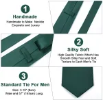 Laikrodis Aomig vyri&scaron;ki kaklarai&scaron;čiai, 3 dalių rinkinys su atvartu, kaklarai&scaron;čio segtuku, plonas kaklarai&scaron;tis 8 cm vyrams, eleganti&scaron;kas vestuvinis kaklarai&scaron;tis darbui ar &scaron;ventiniams renginiams (žalias)