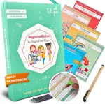 Filapen&reg; Magijos ikimokyklinės knygelės nuo 5 metų - 5 x pratybų sąsiuviniai + ra&scaron;iklis - mokykitės ra&scaron;yti ir skaityti, raidės ir skaičiai - daugkartinio naudojimo mokymosi knygelės ra&scaron;ymui - kairiarankiams - pirmoji diena mokykloje