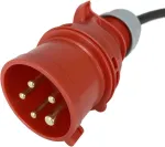 Nwp adapteris Cee mova 230 V 16 A į Cee ki&scaron;tuką 400 V 16 A - 3 x 2.5 mm&sup2; guminis kabelis - Ip44 - skirtas kempingui, karavanui, valčiai, turgums, naudojimui lauke