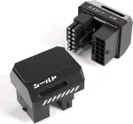 Ezdiy-fab pcie 5.1 adapteris 600w 12+4pin, 16pin 12vhpwr gpu ki&scaron;tukas, 12v-2x6 gpu adapteris, 180 laipsnių kampu suderinamas su rtx 3090ti, 4070ti, 4080, 4090 gpu - std tipas, juodas, 1 vnt.