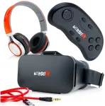 Webski Vr 3d akiniai su ausinėmis + Bluetooth pultelis