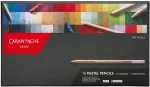 Caran D'ache Pastel 788376 spalvotų pie&scaron;tukų rinkinys menininkams su 76 pie&scaron;tukais, anglimi ir grafito pie&scaron;tuku, didelė pigmento koncentracija, kreminis padengimas