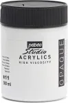 Pebeo Studio akriliniai dažai, 500 ml, Titanium Baltas