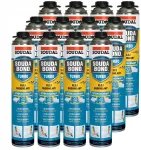 Greitai džiūstantys statybiniai klijai-putos Soudabond Turbo Soudal 750ml 12 vnt