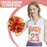 Jawuz 2 dalių cheerleaders'ių pomponų rinkinys - 2 pomponai, metalinės folijos pomponai sportui, &scaron;okių vakarėliui, komandos dvasiai, palaikymui sporto varžybose, komandoms, gerbėjams
