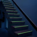 2 ritinėliai fluorescencinės juostos 5m x 20mm &scaron;viesos juosta žymėjimo juosta fosforo juosta &scaron;viesos vandeniui atspari &scaron;viesos juosta įspėjamoji juosta scenos reikmenys (žalia ir oranžinė)