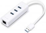 TP-LINK USB 3.0 į gigabito eterneto tinklo adapteris, 3 prievadų USB 3.0 &scaron;akotuvas, 1 USB 3.0 jungtis, 1 gigabito eterneto prievadas, 3 USB 3.0 jungtys