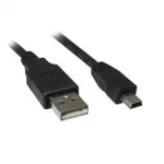 Sharkoon USB 2.0 Kabelis, USB-A Stecker > Mini-USB Stecker (juodas, 2,0 Meter, doppelt geschirmt)