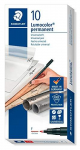 Staedtler Foliopis Lumocolor ST318-2 raudona (10vnt) (179592)