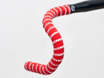 Bike Ribbon Dviračio Ribbon Vairo juosta SCRUB, Raudon eko oda, storis 2,5 mm