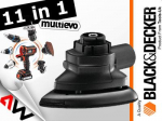 Black & Decker &bdquo;Juodas & Decker MULTIEVO&ldquo; orbitinio &scaron;lifuoklio galvutė Juodas & Decker [MTSA2-XJ]